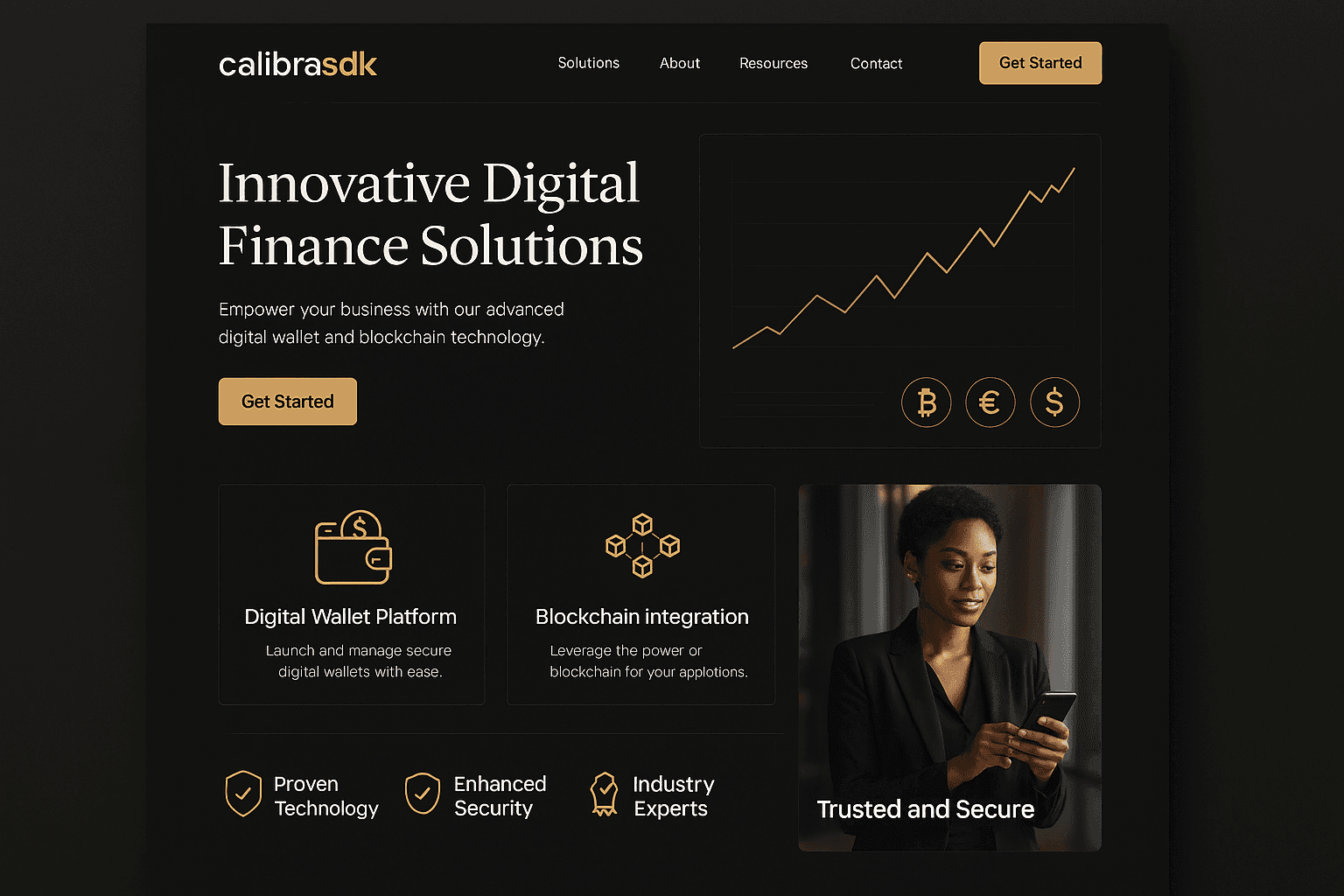 calibrasdk.com website mockup
